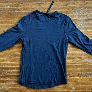 Lululemon Athletica Blue Long Sleeve Tee Versatile Crew Neck